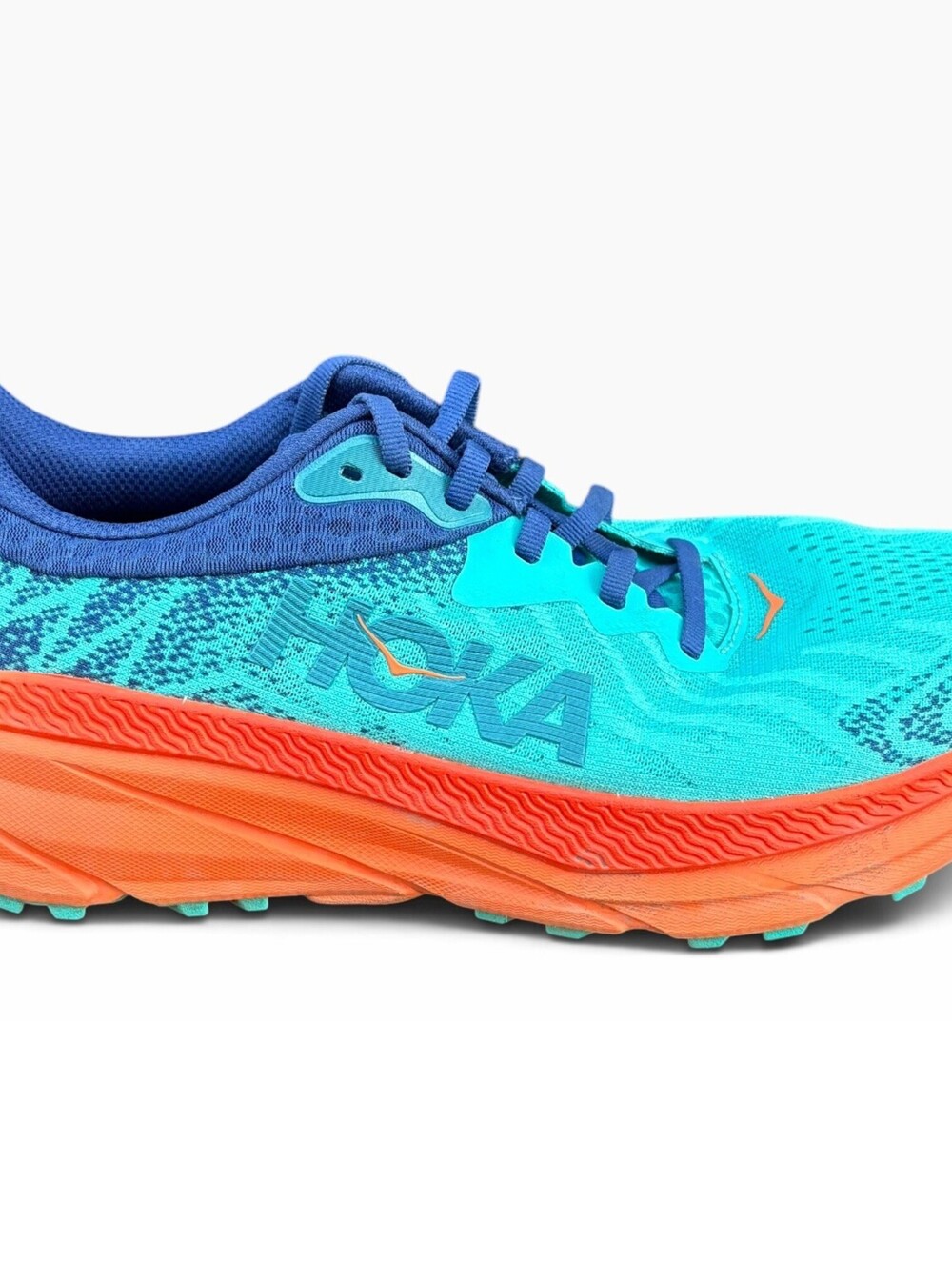 Hoka One One Challenger ATR 7 Running Shoe Size Men's 8.5D Turquoise Orange Gym